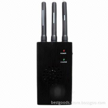 Portable 900MHz/1.2/2.4GHz Jammer, Measures 110/189 x 63 x 34.5mm